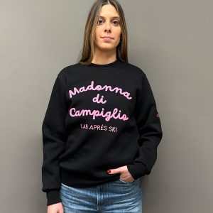 Felpa unisex<br>Nero/Rosa