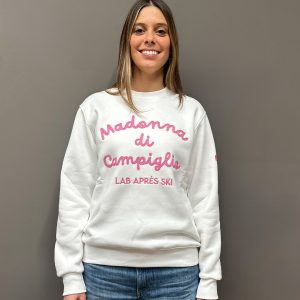 Felpa unisex<br>Bianco/Rosa