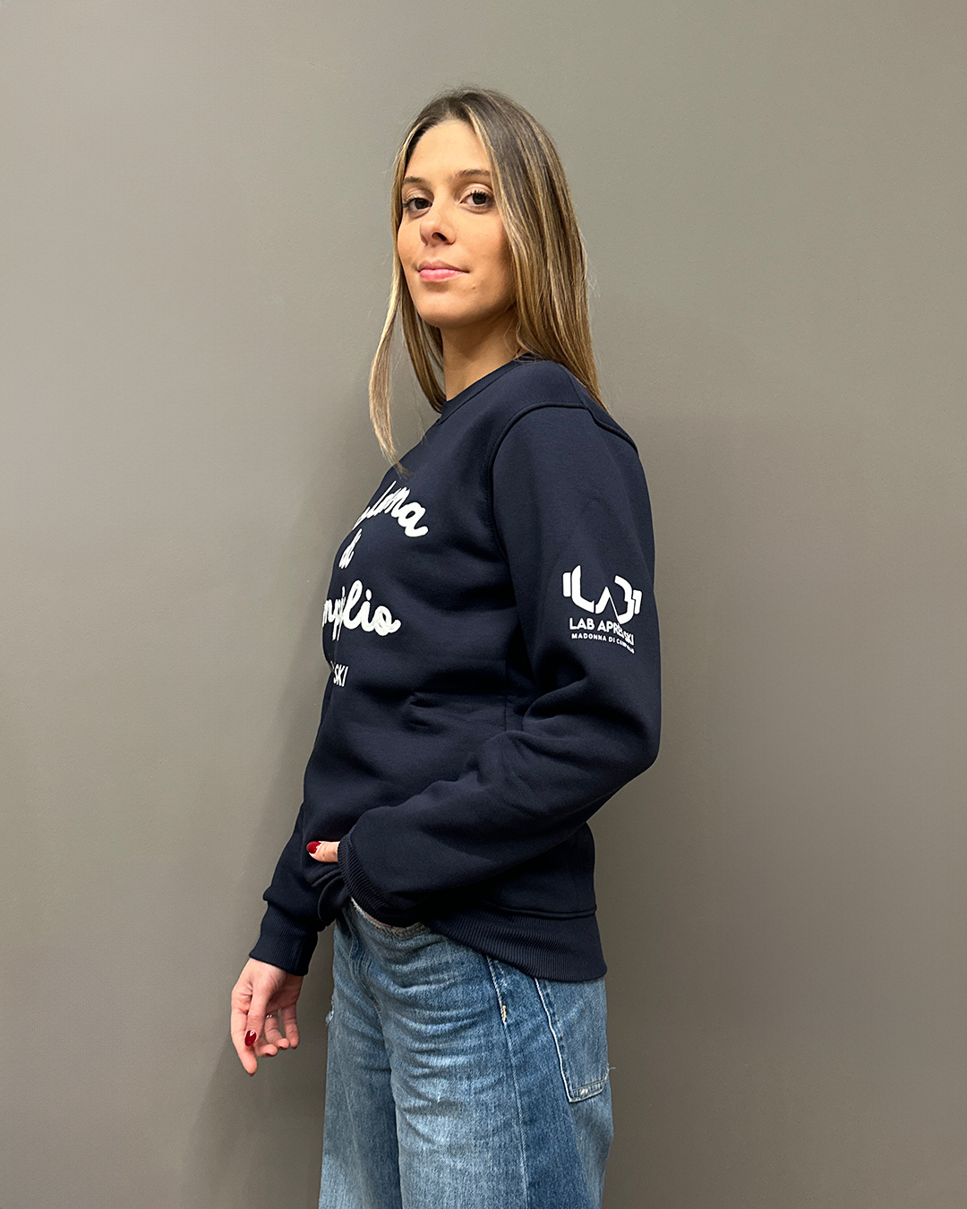 Felpa unisex<br>Blu royal/Bianco - immagine 2